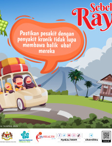 Sebelum Raya, Pastikan Pesakit Kronik Membawa Ubat